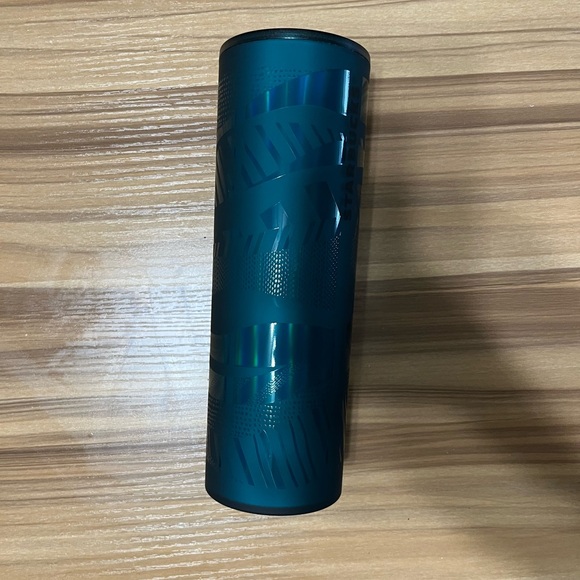 Starbucks 2021 Christmas Holiday Teal Green Tumbler Cold/Hot Cup 16oz. NO LID. - Picture 6 of 6